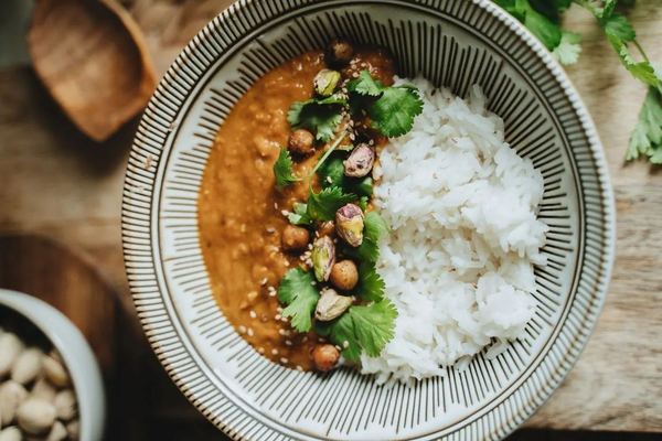 Dhal de lentilles corail au lait de coco