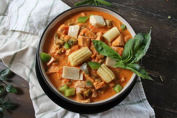 Curry de tofu et légumes